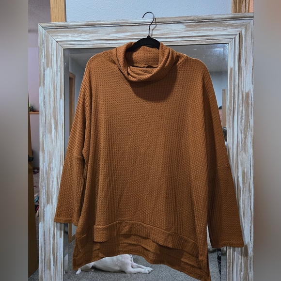 Sweaters - Thermal Brown Womens Top